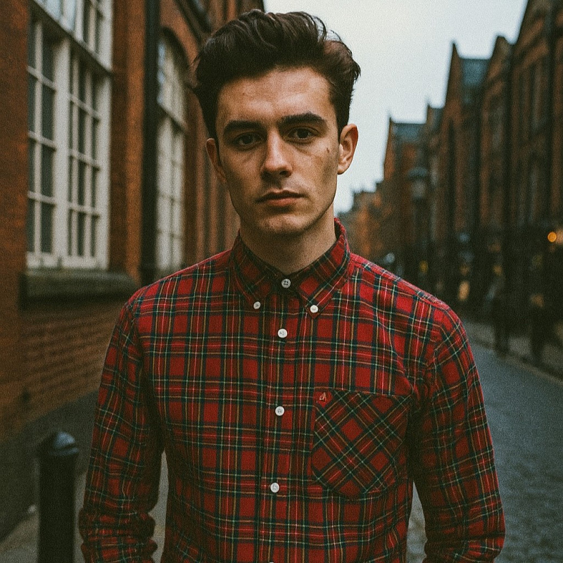 Neddy tartan shirt in red